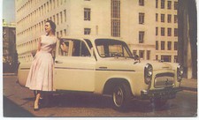 Ford Prefect de luxe 100E Original Factory issued Postcard export Pub. EX/C9738