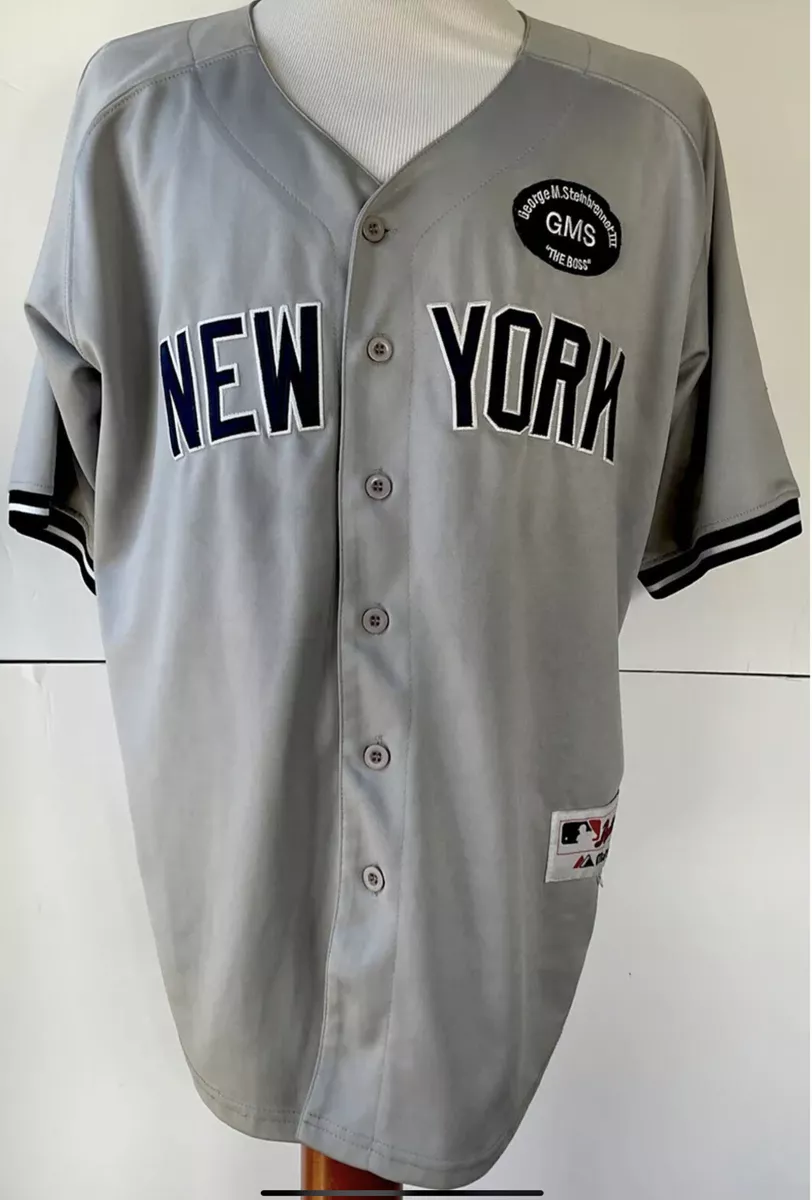 Majestic Authentic New York Yankees Derek Jeter Stitched Road Jersey Size 50