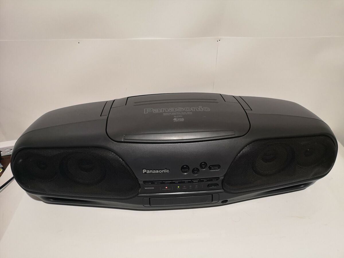 PANASONIC Vintage Portable Stereo Dual Deck CD Player 4.4 PDS Bi-Amp PANASONIC Vintage Portable Stereo Dual Deck CD Player 4.4 PDS Bi-Amp