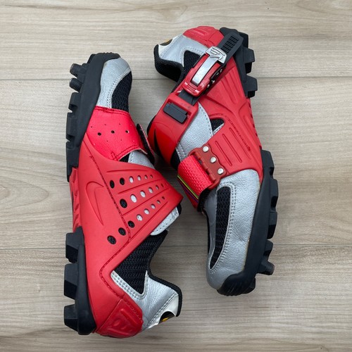 Nike Mens Shoes ACG Cycling Mountain Biking Size 7 Red Vintage Made in Italy - Picture 6 of 10