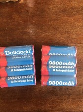 Osiem nowych baterii alkalicznych AA 1,5 V 9800mAh