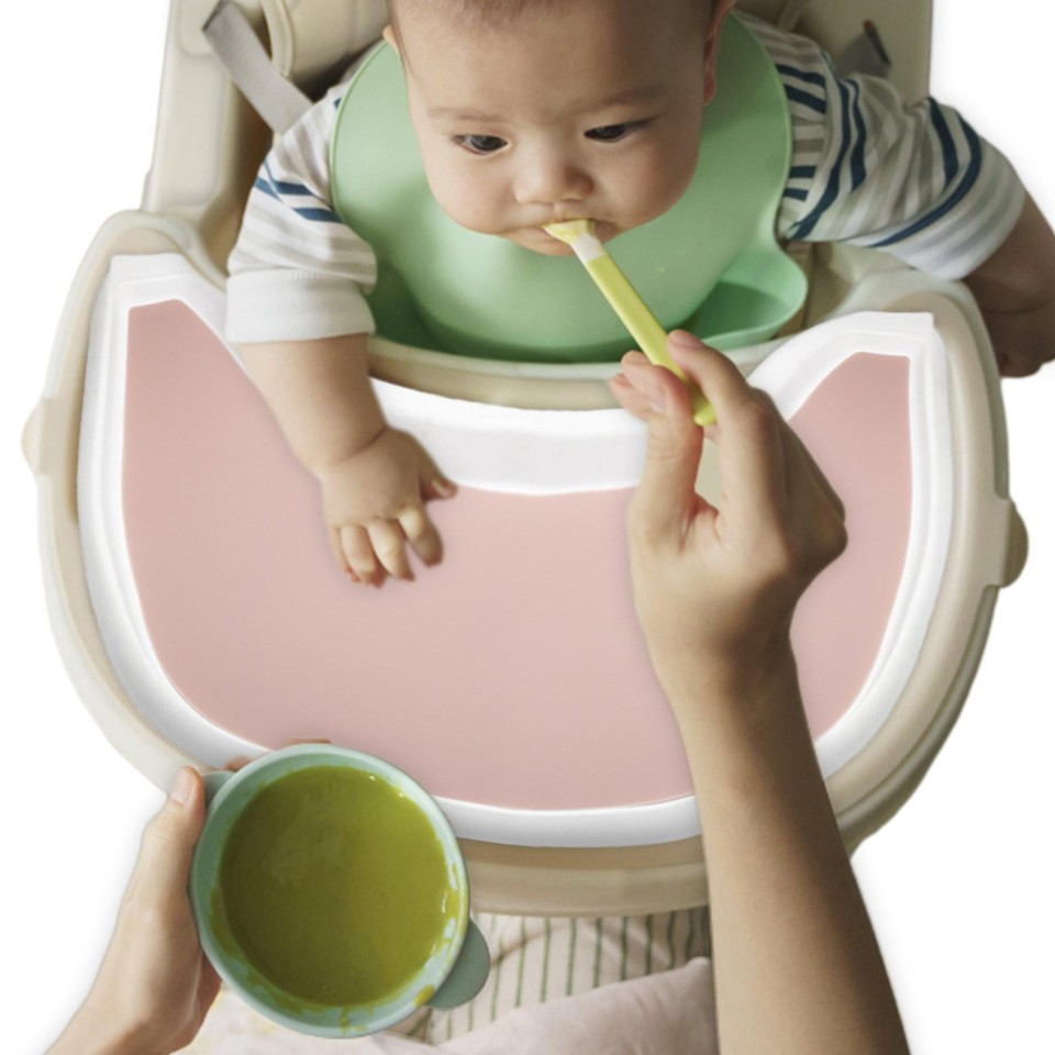 High Chair Placemat Foodsafe Silicone High Chair Food Catcher Tray For