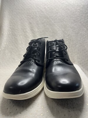 Cole Haan Grand Tour Leather Black Chukka Boots Men’s Size 11.5 M Cole Haan Mens Grand Tour Chukka Boots Black C31366 Leather  main image 4