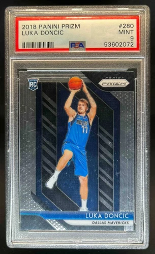 2018-19 Prizm Luka Doncic RC Rookie #280 Mavericks PSA 9