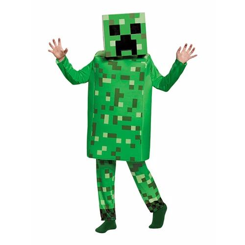 Kids Minecraft Halloween Cosplay Costume Jumpsuit Fancy Dress Party Outfit W1 - Picture 24 of 34