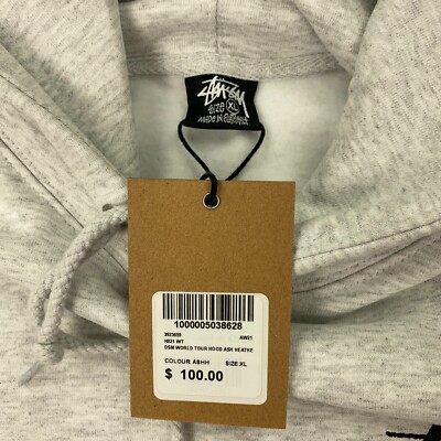 Stussy X Dover Street Market DSM World Tour Hoodie Mens XL