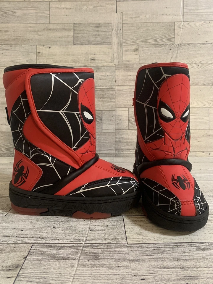 Spiderman зимние ботинки свет вверх размер 8C - Изображение 2 из 4