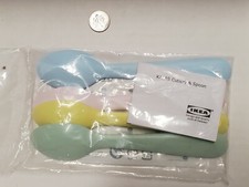 8 x Brand New IKEA KALAS Kids Plastic Spoons Multi-Color Tableware