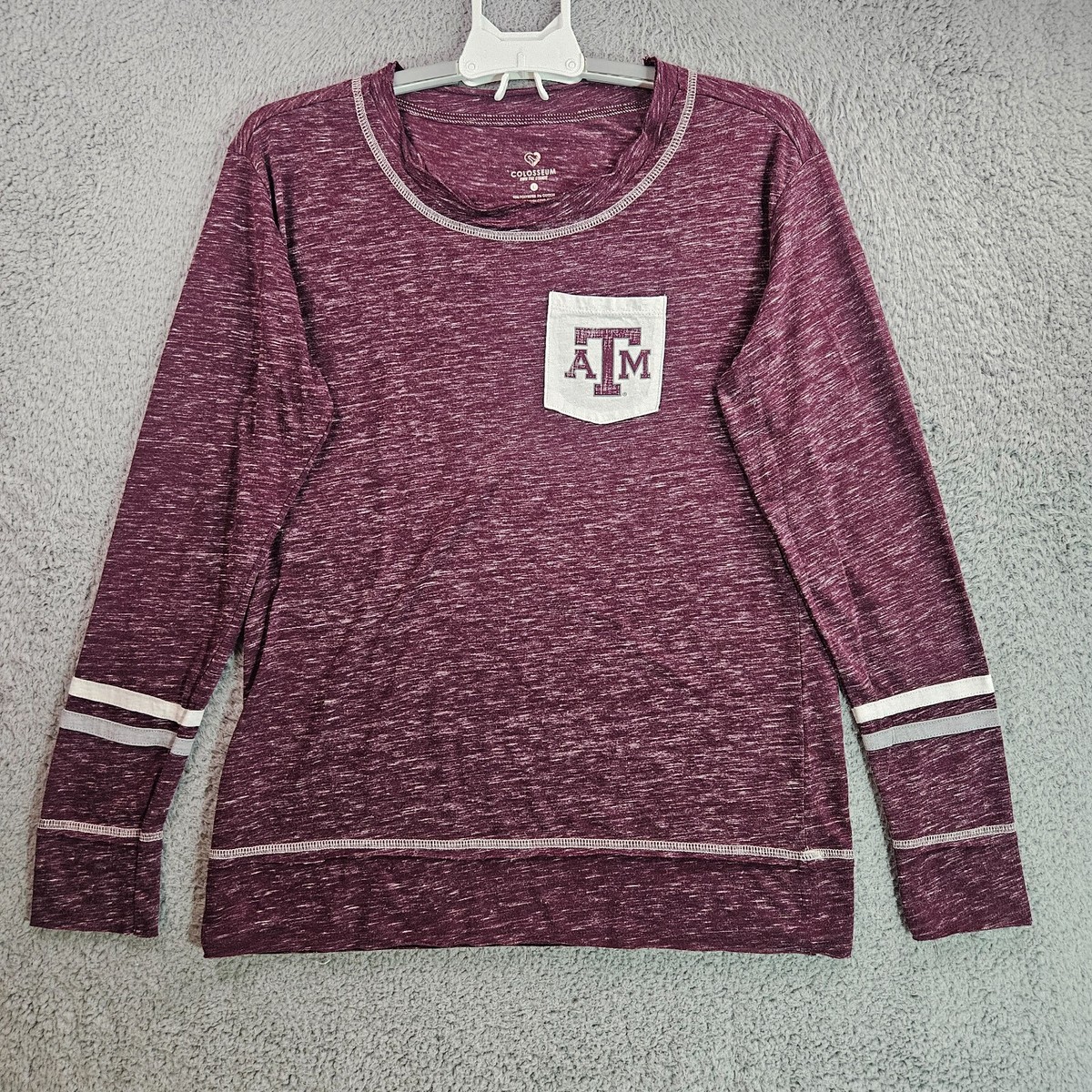 Colosseum Tee Top Women Large Long Sleeve Texas A & M University
