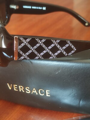 Versace 4132-B Black Square Women Swarovski Sunglasses | eBay display picture 1