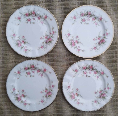 4 PARAGON “VICTORIANA ROSE” 6.25 INCH TEA PLATES.