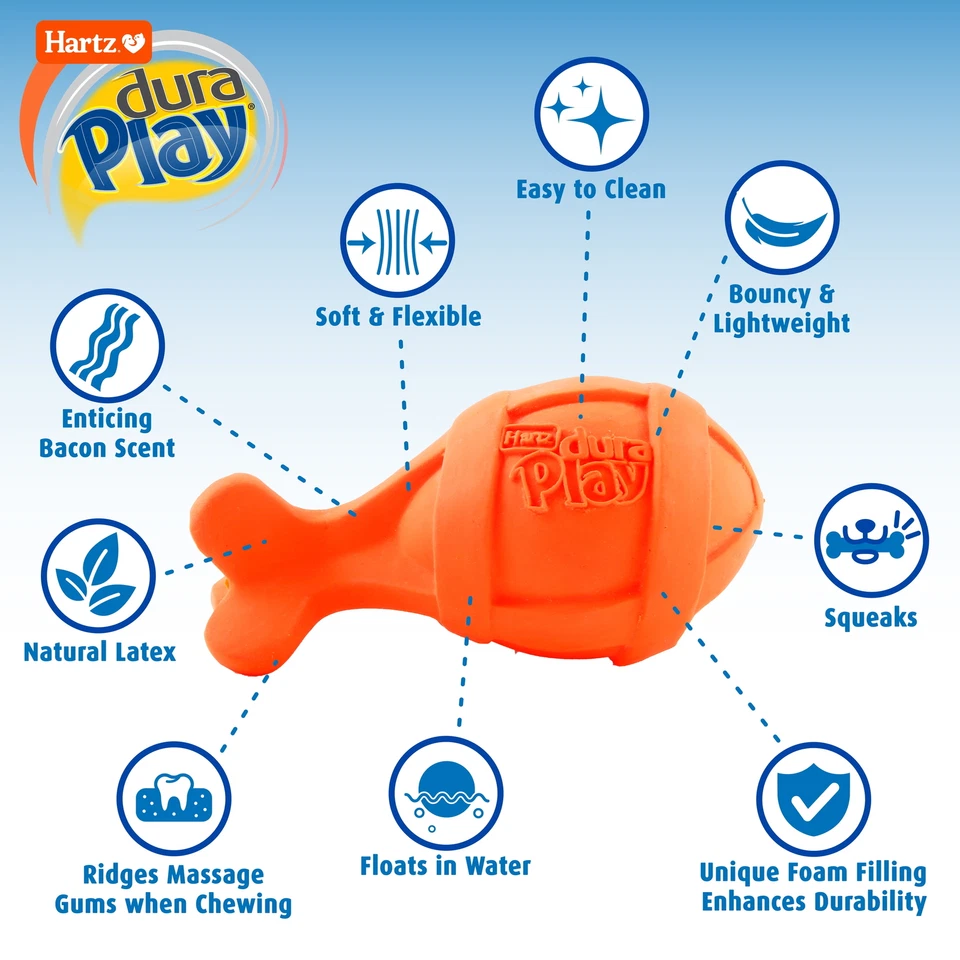 Hartz Dura Play Rocket Dog Toy, Large, Color May Vary - Image 2 of 4