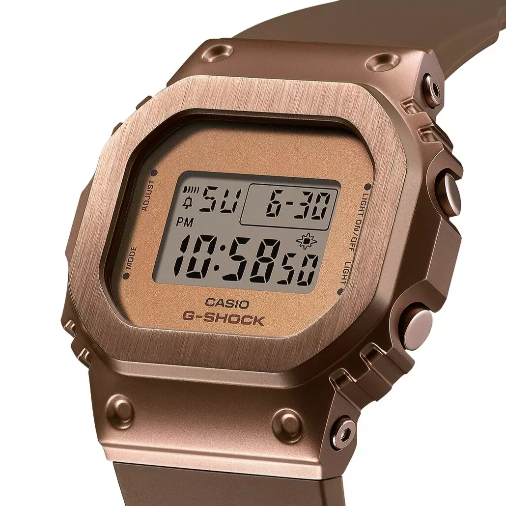 CASIO G-SHOCK GM-S5600BR-5JF Bronze Glow Metal Digital Watch 38.4mm