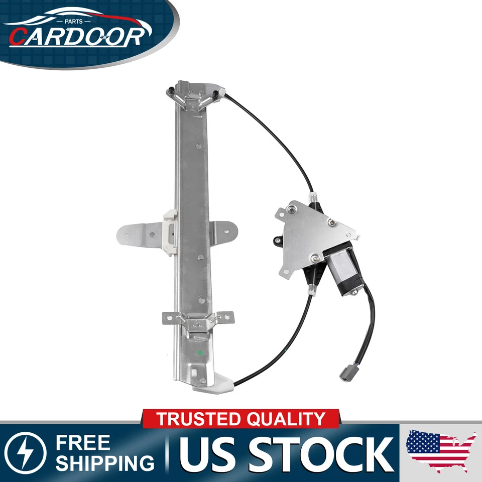 For 2003-2007 Lincoln Town Car Sedan Pair Power Window Regulator Rear With Motor - Image 3 of 4