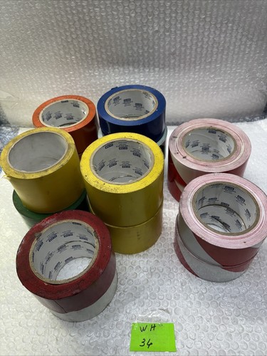 **  USED U-LINE MIXTURE OF VINYL SAFETY TAPE  (LOT OF 15)#
