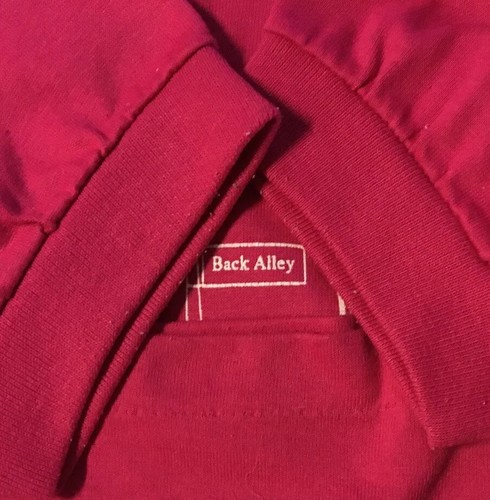 Vtg 80s Back Alley Bar Faded Polo Shirt M Fullerton Pool Hall Bowling Grunge 90s - Picture 3 of 8