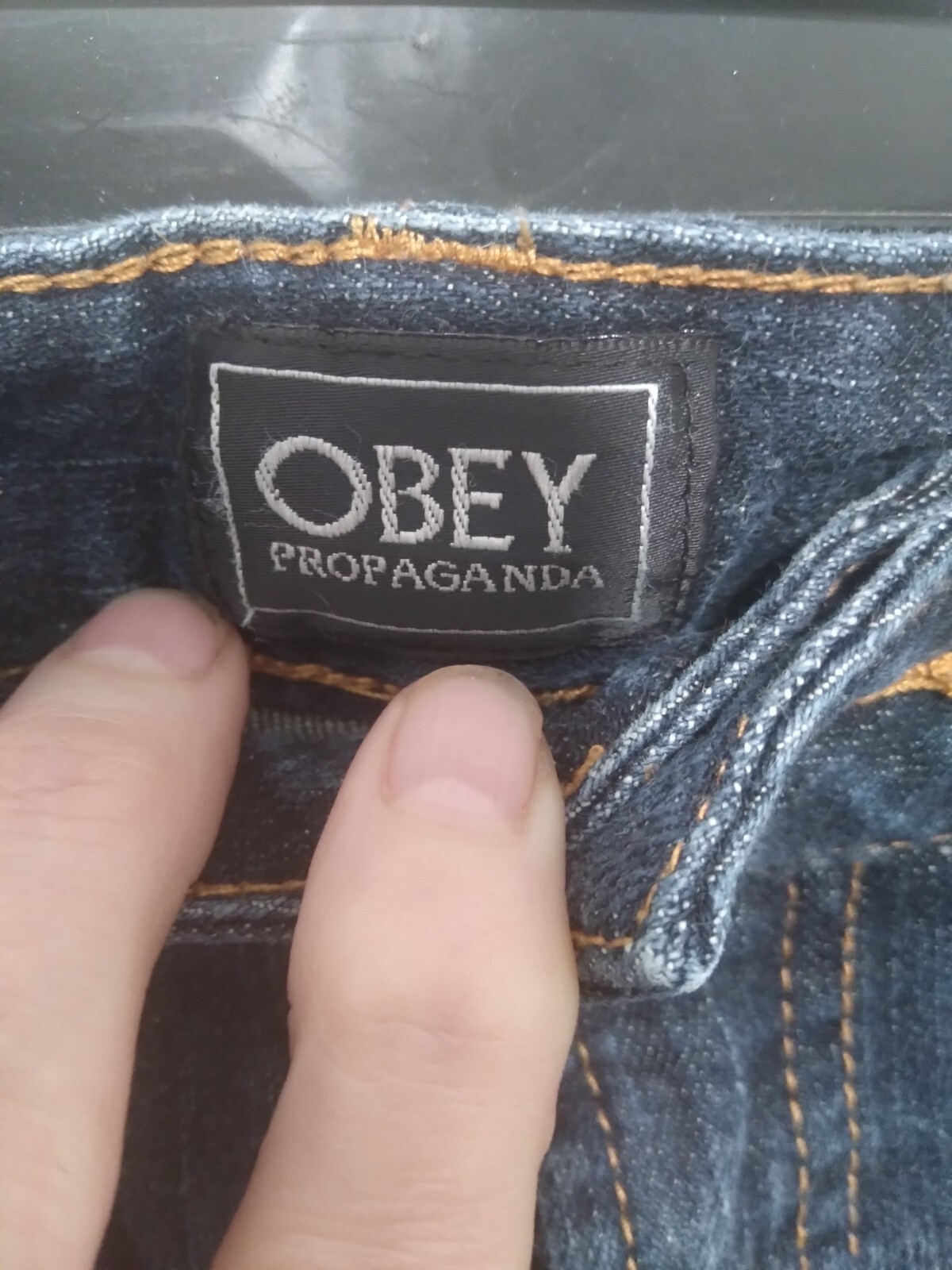 Womens Jeans Obey Propaganda Stretch Blue Sz 31(30) T… Gem