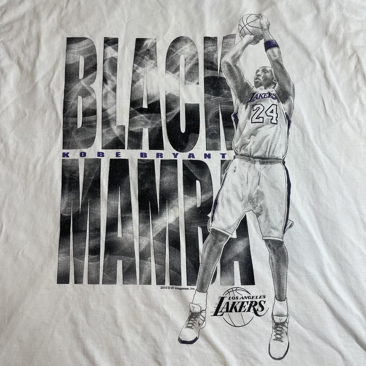 2010 Kobe Bryant Black Mamba Officially T Shirt Men 2XL Tall XXL