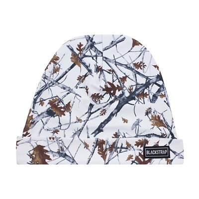 BlackStrap Ascend Beanie with 4-way Stretch, Timber Snow Print New