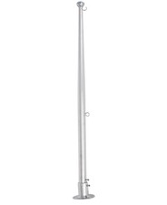 Flaggenstock Fahnenstock Edelstahl mit Sockel 40 60 75,5 cm Flagge Fahne Boot 