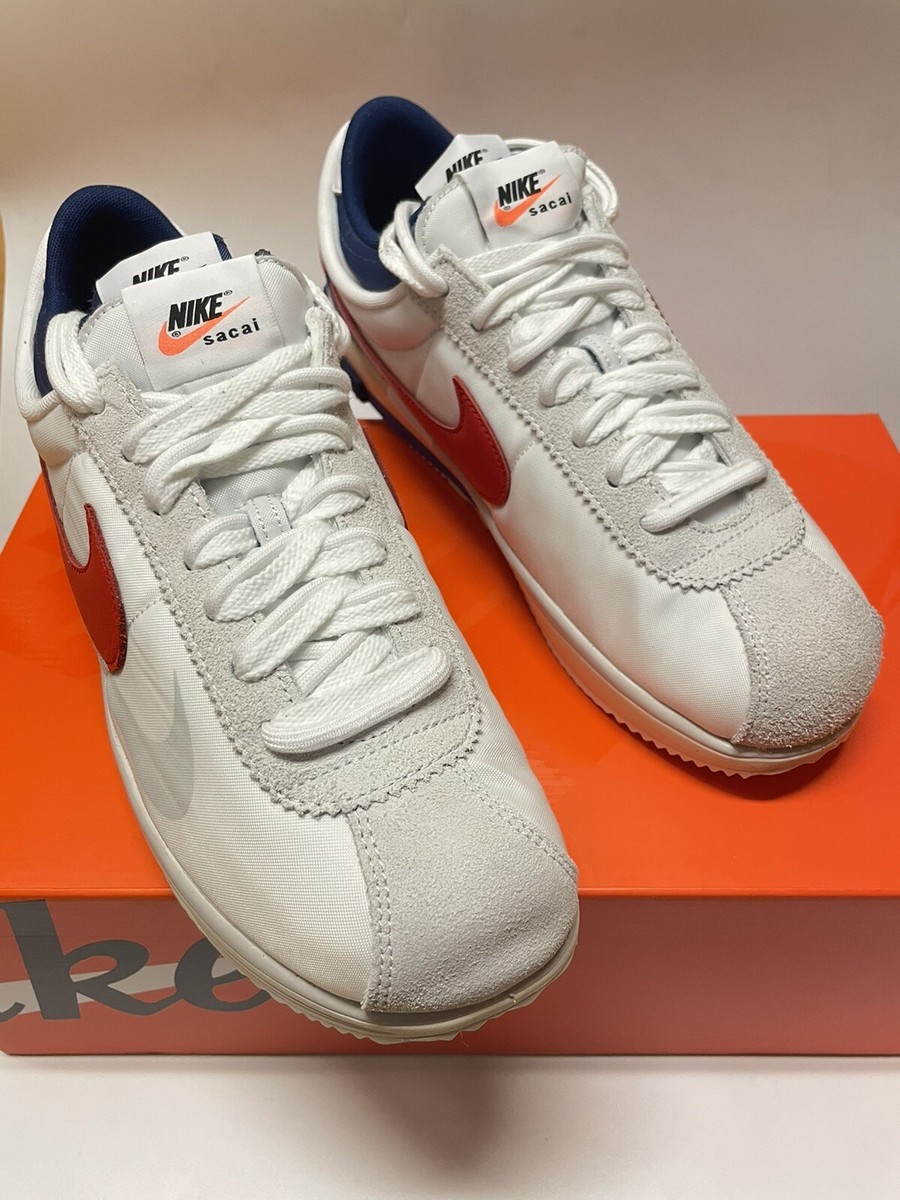 Nike x Sacai Zoom Cortez 4.0 OG White Red Blue DQ0581-100