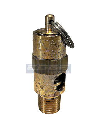 #ad #ad 80 PSI BRASS SAFETY PRESSURE RELIEF POP OFF VALVE AIR TANK COMPRESSOR 1 8quot; $8.88