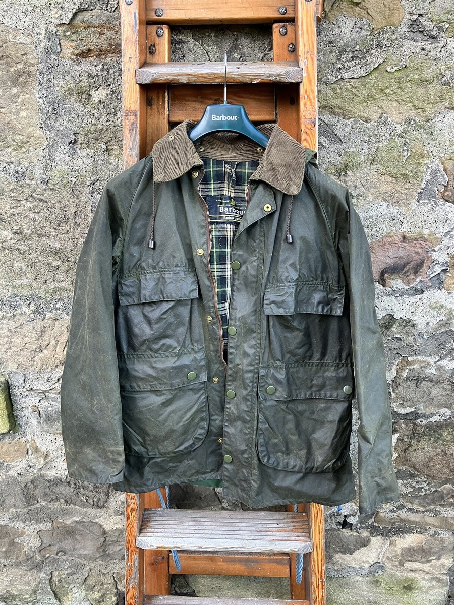 Vintage 1970s Barbour Bedale Wax Jacket 4-Pocket 1 Crest Bedale w