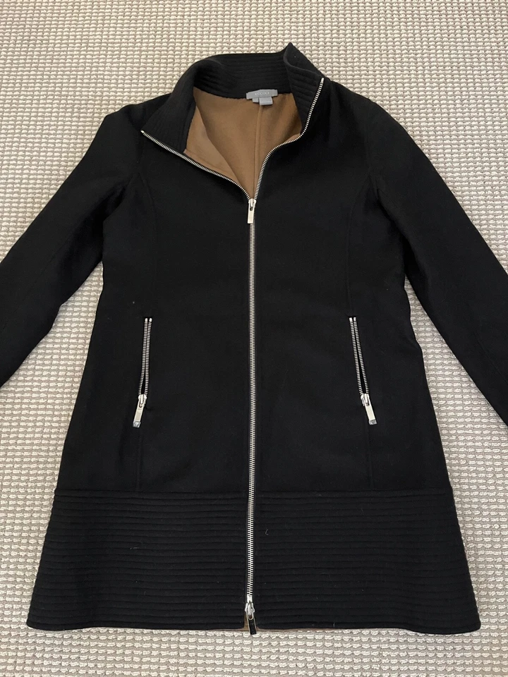 Chaqueta Abrigo Eccoci Negra Lana Guisante Talla 14 Foto 2 de 4