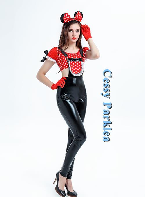 X-E3-5 Playful Minnie Mouse Wet Look Women Costume | eBay