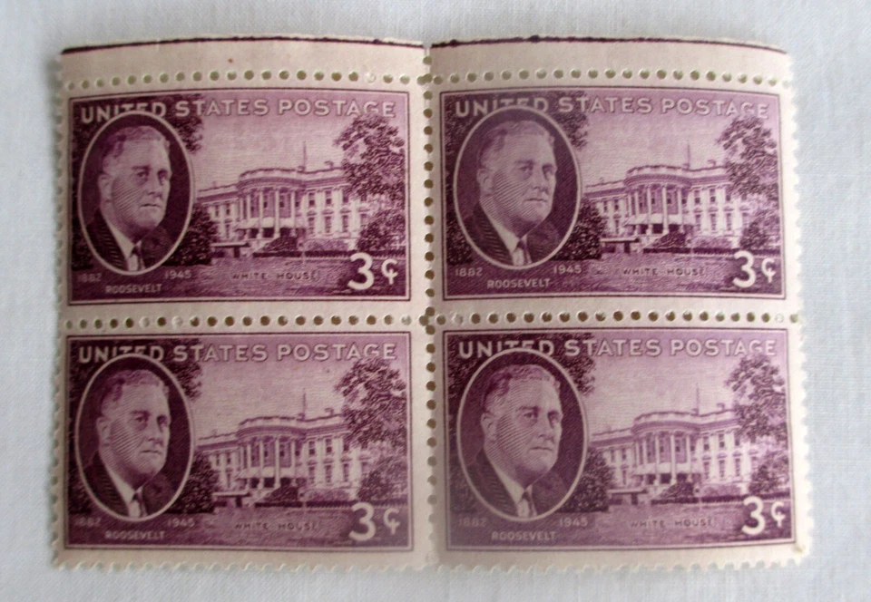 US Scott # 930-933, Franklin D. Roosevelt, 1945 Stamps, MNH - Image 4 of 4