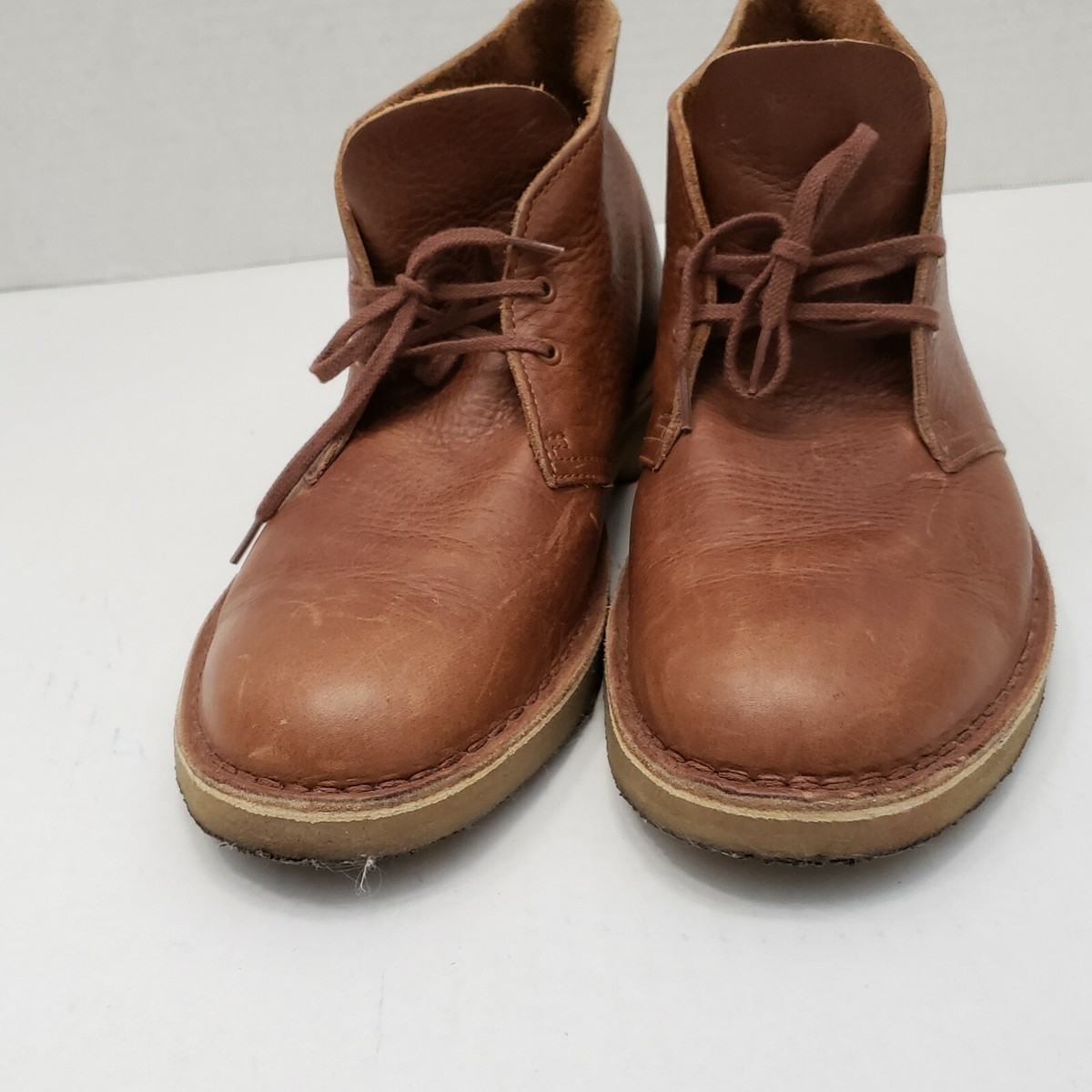 Clarks Mens Originals Brown Lace Up Shoes Booties Ankle  display picture 1