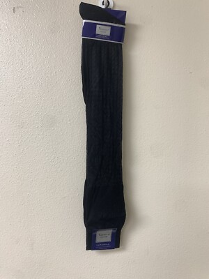 Mens Vannucci Couture Black Pattern Dress Socks Size 10-13 NEW