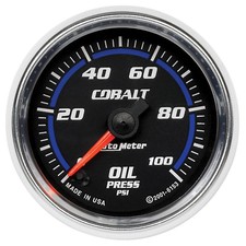 Autometer 6153 Cobalt Oil Pressure Gauge 2-116 In. Electrical Autometer 6153 Cobalt Oil Pressure Gauge 2-116 In. Electrical
