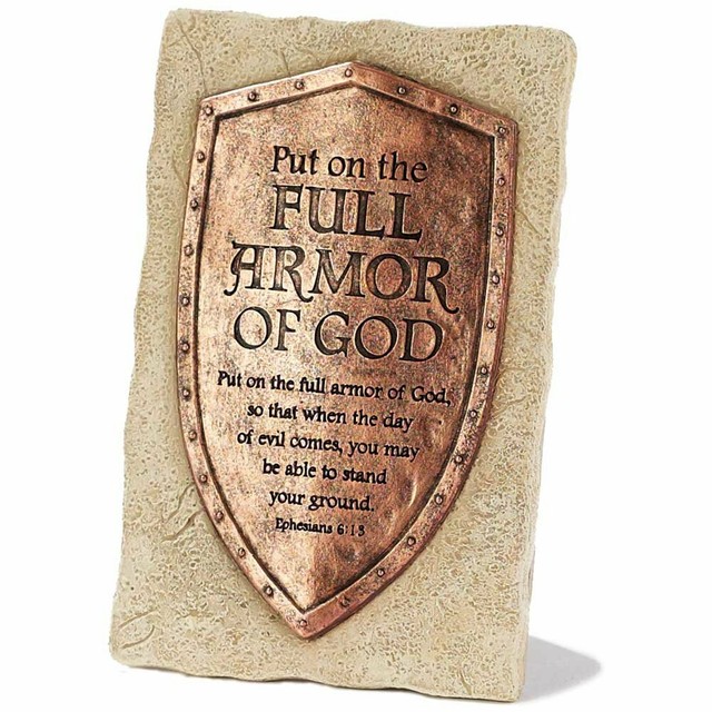 Put on The Full Armor of God Statue Figurine Sculpture Ephesians 6 13