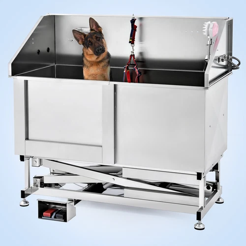 CO-Z 34" 50" Pet Dog Grooming Bath Tub Stainless Steel Wash Station Professional