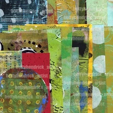 Printed Collage Papers, Printed Painted Papers, Mixed Media, Ephemera 20 Designs