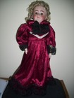 ANTIQUE LADY DOLL WITH KID LEATHER BODY  FREE SHIPPING  REDUCED PRICE — photo 1