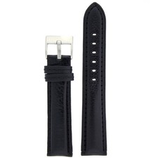 Watch Strap Extra Thick Padded Band Leather Black Mens 18mm - 26mm