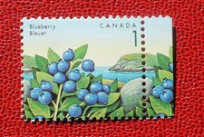 Canada 1 cent 1992   MNH stamp  # 1349 Edible Berries - Blueberry