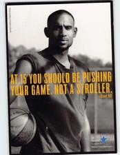 Postcard Grant Hill PSA Teen Pregnancy Prevention Ad with Basketball Slogan