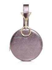 Tara Zadeh Women's Silver Leather Single Strap Handbag Purse