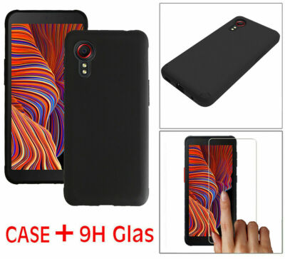Hülle für Samsung Galaxy Xcover 7 Tasche Silikon Case Cover Bumper + Schutz Glas