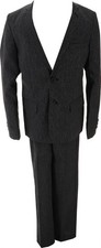 Van Heusen Boys 2 Piece Pant Suit Set Black 12 NEW 684