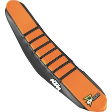 DCOR - 30-30-206 - Factory Reinforced Seat Cover, Black/Orange/Black Ribs