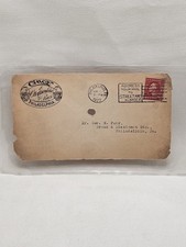 Vtg Cinco Cigars Otto Eisenlohr & Bros. Envelope Letter Head Postmarked 1922.