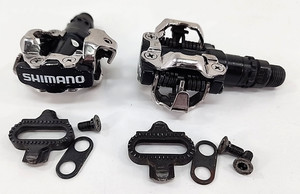 Shimano PD-M520 Double-Sided SPD Clipless MTB Pedals Used