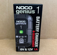 NOCO Genius 1 1A 6V 12V Battery Charger Maintainer Lead-Acid Lithium Battery