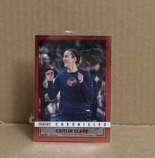 2025 Panini Caitlin Clark Chronicled - Snapshots Caitlin Clark #91 Red...