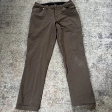 Showers Pass Rogue Pants Mens 32x32 Brown Cycling Nylon Stretch Thick Softshell