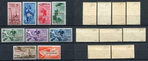 EGEAN 1934 WORLD FOOTBALL CUP P.O+P.A. COMPLETE SERIES MNH** CAT. S14